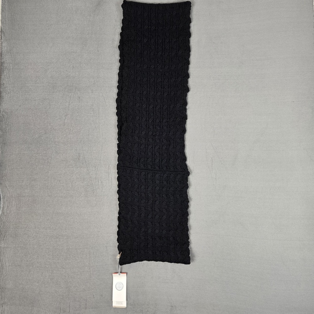 Dale Of Norway Cable Knit Infinity Scarf One Size Black 100% Wool Lyngvaer NWT